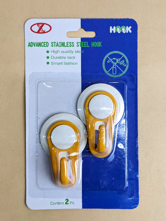 Pack Of 2 Sticky Wall Hooks Fawn HK8