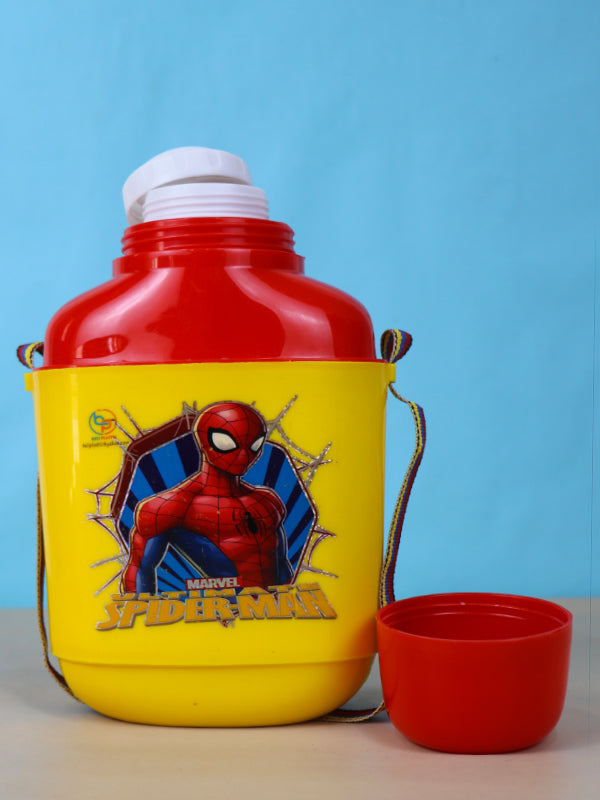 Kids Water Bottle Polo Cooler Spiderman Red