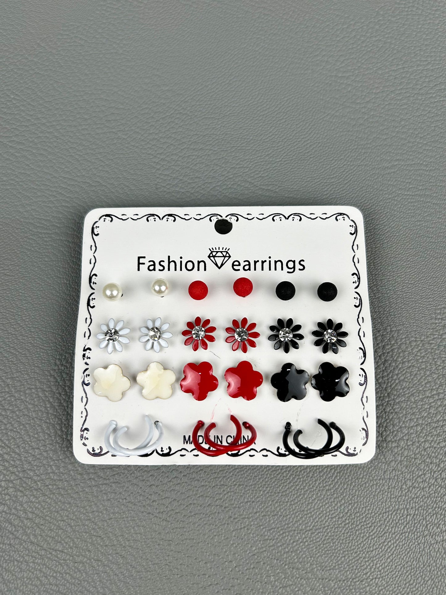 Pack of 12 Small Earrings For Women/Girls WER17