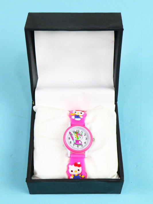 KWW13 Boys Wrist Watch Kitty Pink