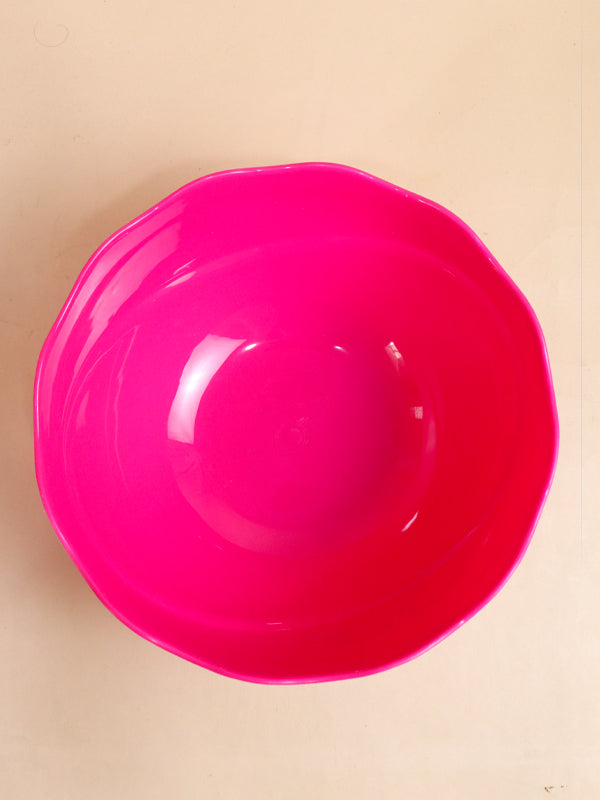 Pink Plastic Serving Bowl MB10