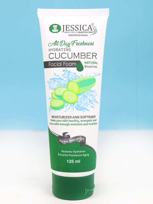 Jessica Hydrating Cucumber Facial Foam/Face Wash - 125ML