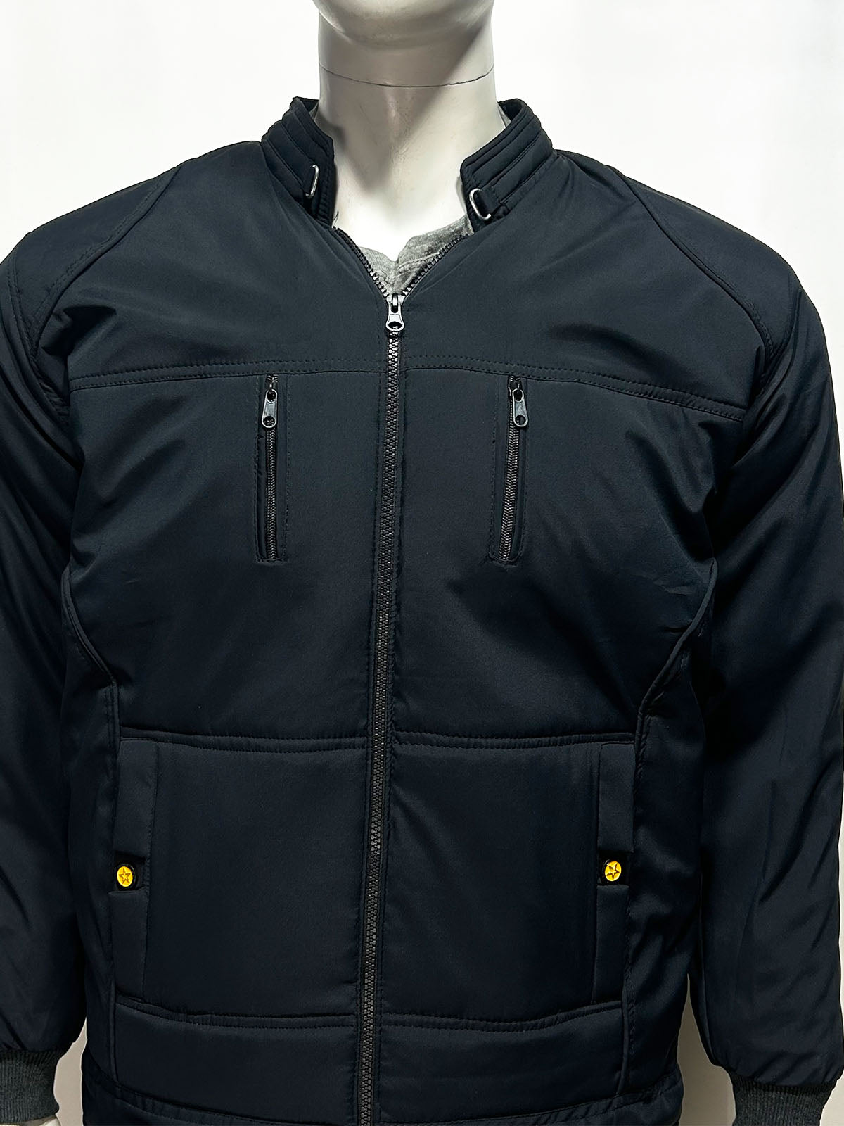 Winter Jacket for Men Jet Black MJ38