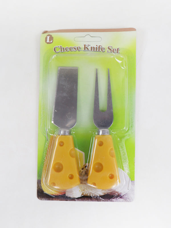 2Pc Cheese Knife Set