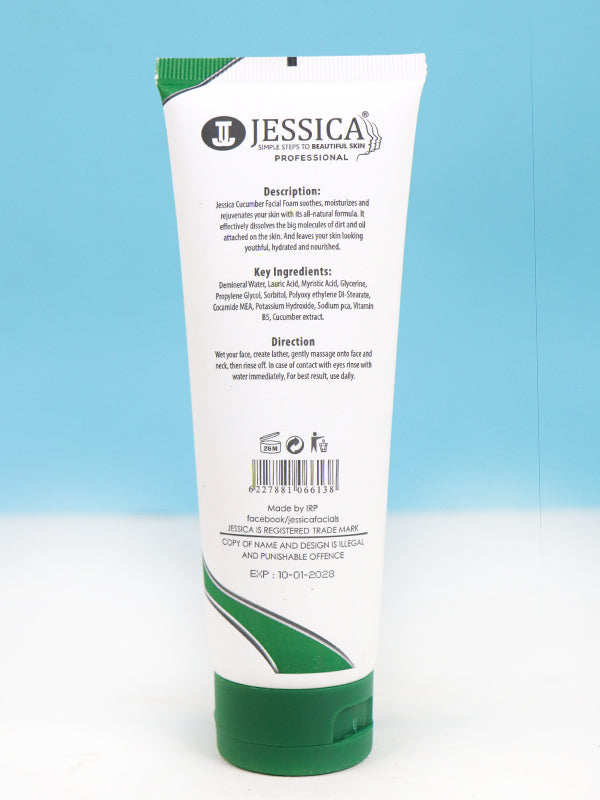 Jessica Hydrating Cucumber Facial Foam/Face Wash - 125ML