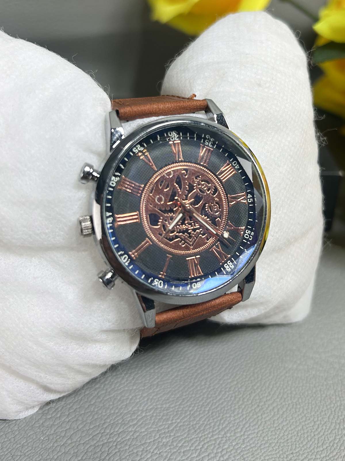 Brown Strap Watch For Men MW184