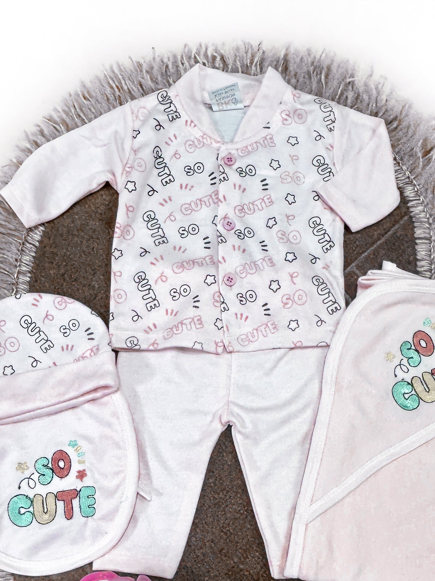 0Mth - 3Mth So Cute 5Pcs Gift Set For Newborn HG NBGS228