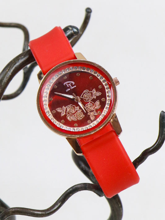 WW09 Stylish LT Wrist Watch for Women Red