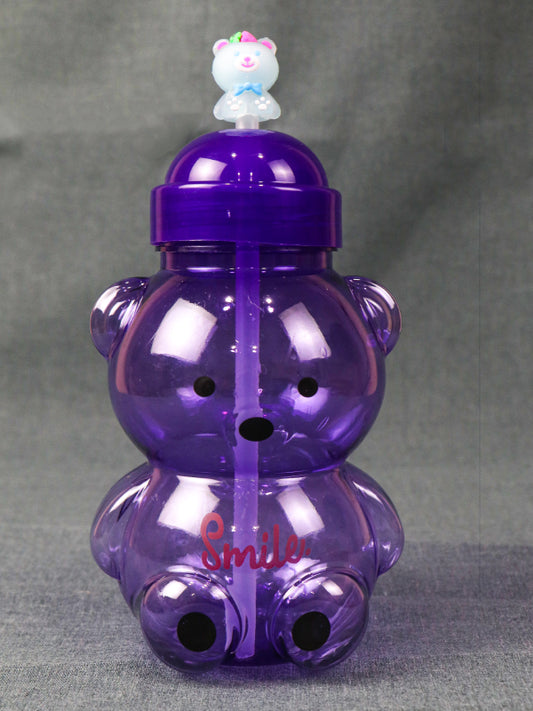 Bear Purple Plastic Transparent Water Bottle WTB20 - 750ML