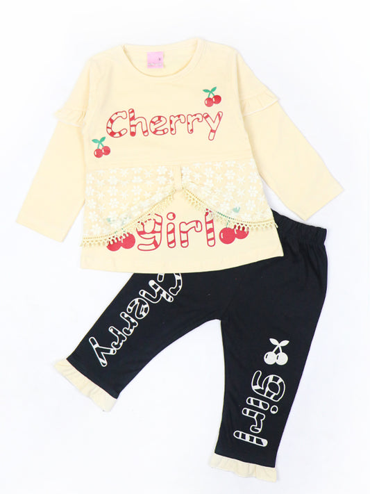 BG Girls Suit 1Yr - 4Yrs Cherry Light Yellow 515