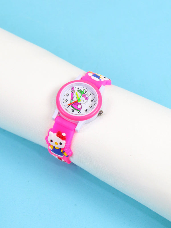 KWW19  Kids Wrist Watch Multidesign Pink