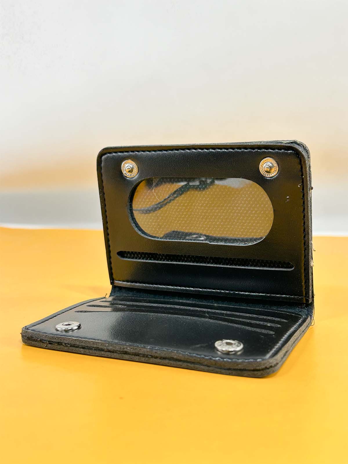 Black Syn-Leather Wallet For Men MW39
