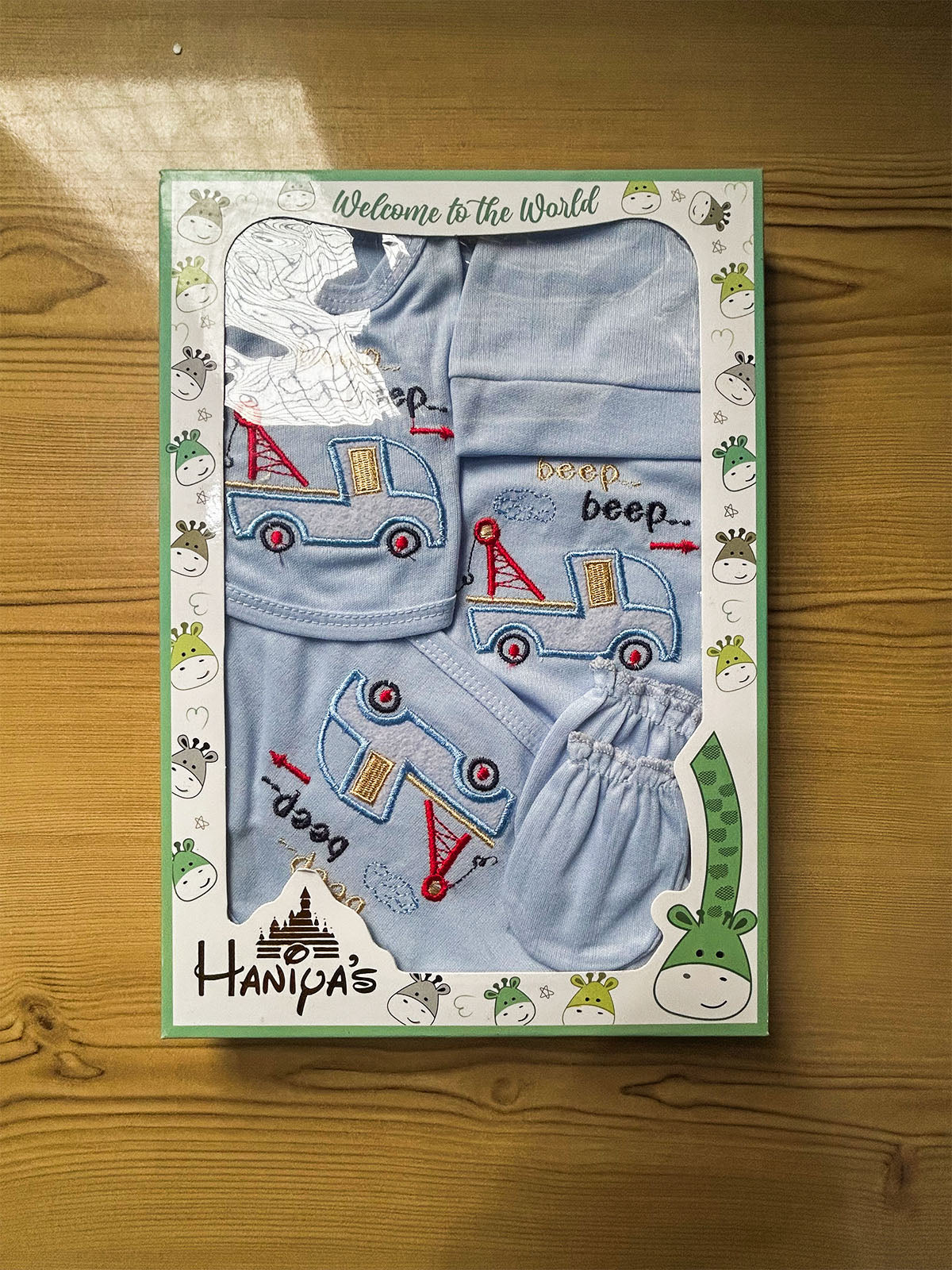 0Mth - 3Mth Blue 6Pcs Gift Set For Newborn HG NBGS391
