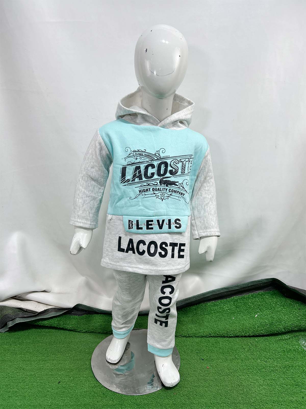2Yr - 5Yrs Fleece LAC Ferozi Suit For Kids SH BS561