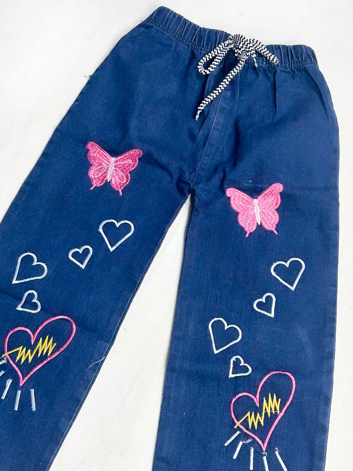 8Yrs - 14Yrs Dark Blue Stretchable Denim Jeans For Girls AR GJ39