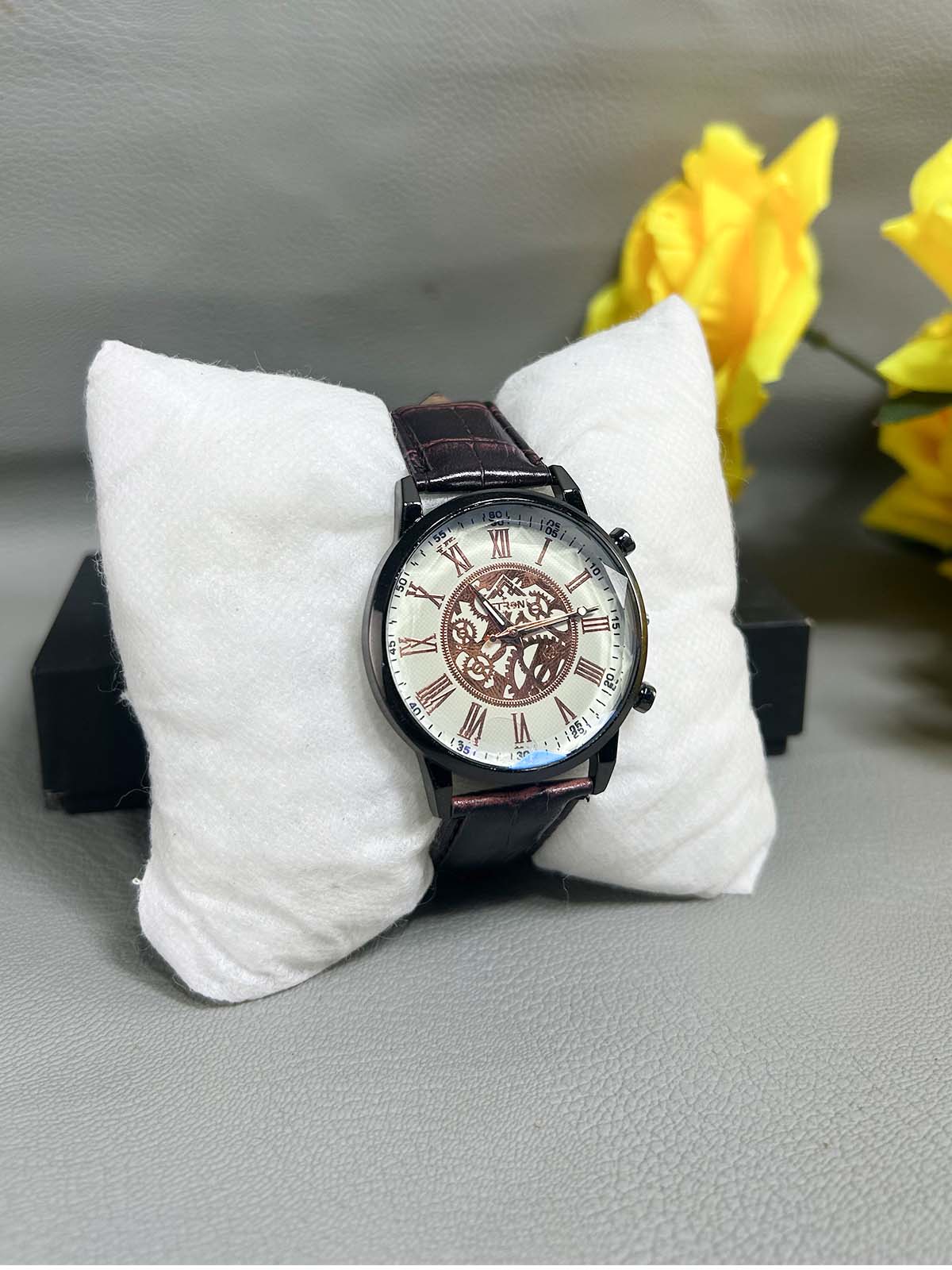 Brown Strap Watch For Men MW185