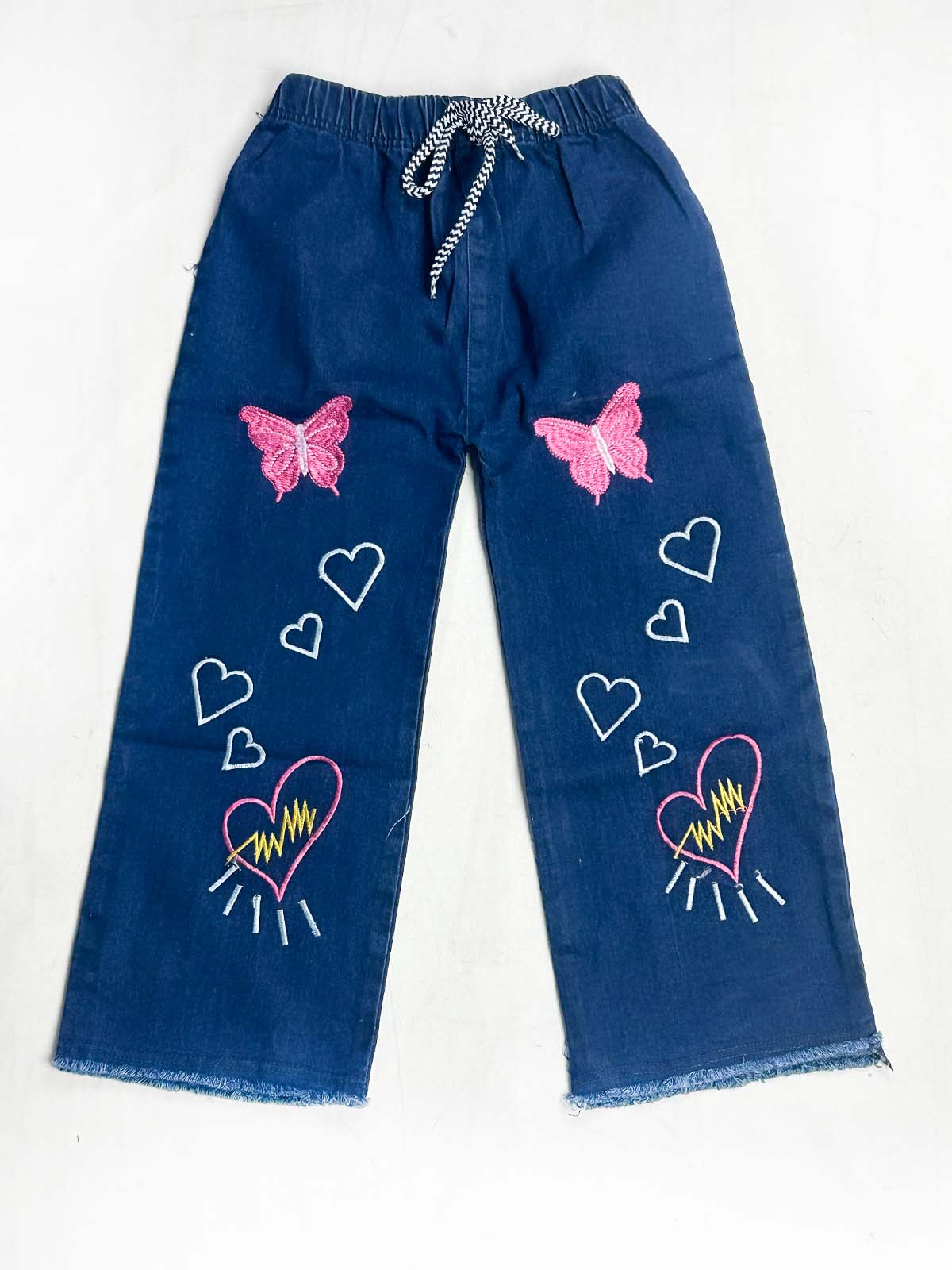 8Yrs - 14Yrs Dark Blue Stretchable Denim Jeans For Girls AR GJ39