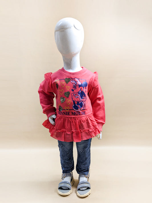 2Yr - 5Yrs Minnie Red Suit For Girls BG GS70