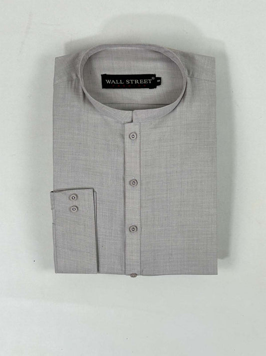 P831-3 Grey Stitched Kurta Pajama Suit For Men MSK283