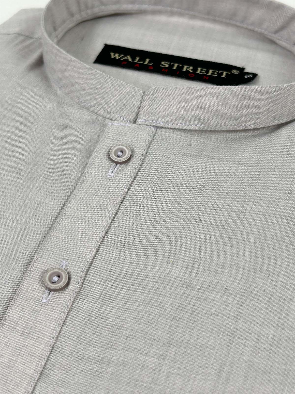 P831-3 Grey Stitched Kurta Pajama Suit For Men MSK283