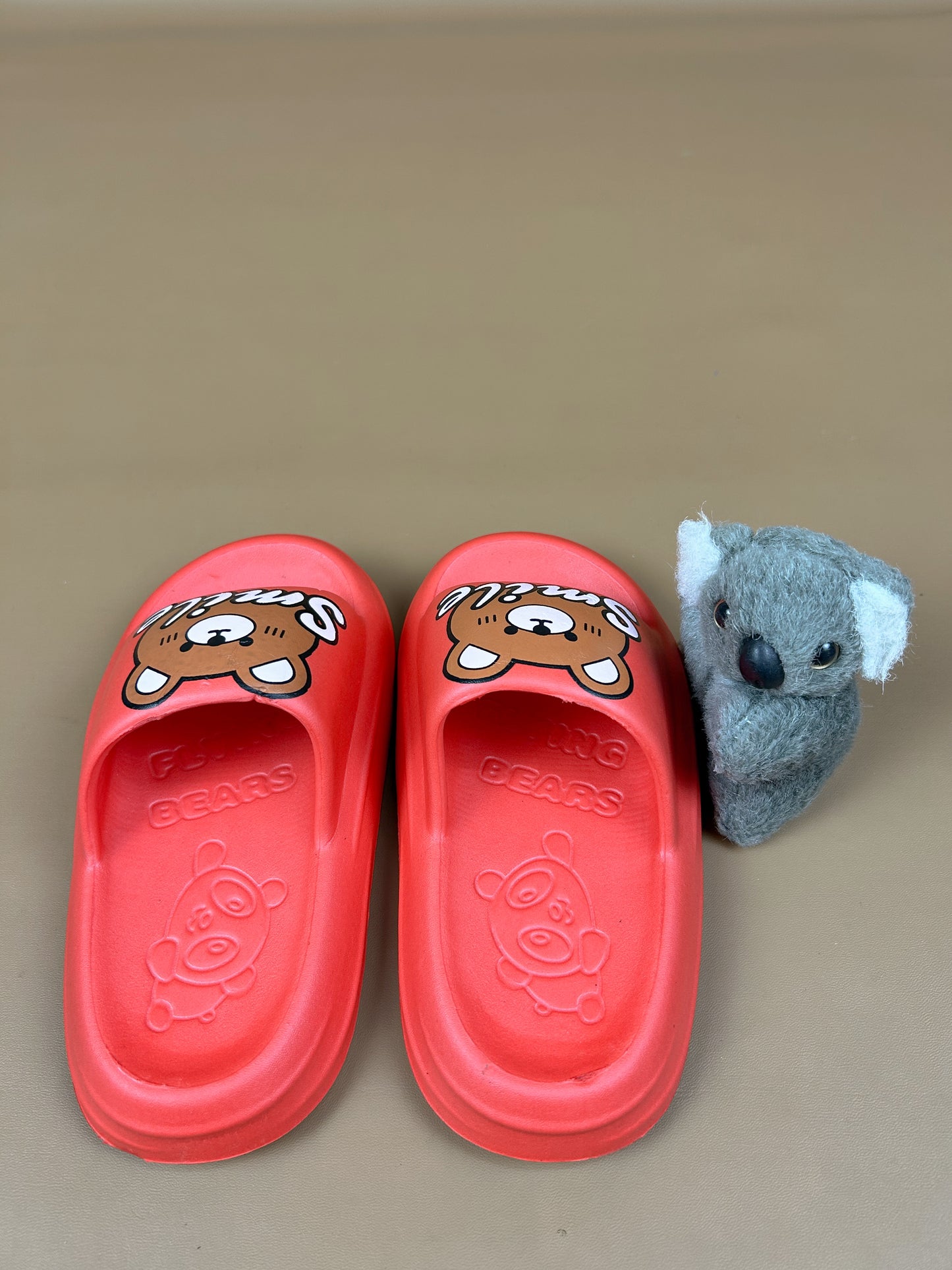 Red Casual Soft Slippers for Kids KS20