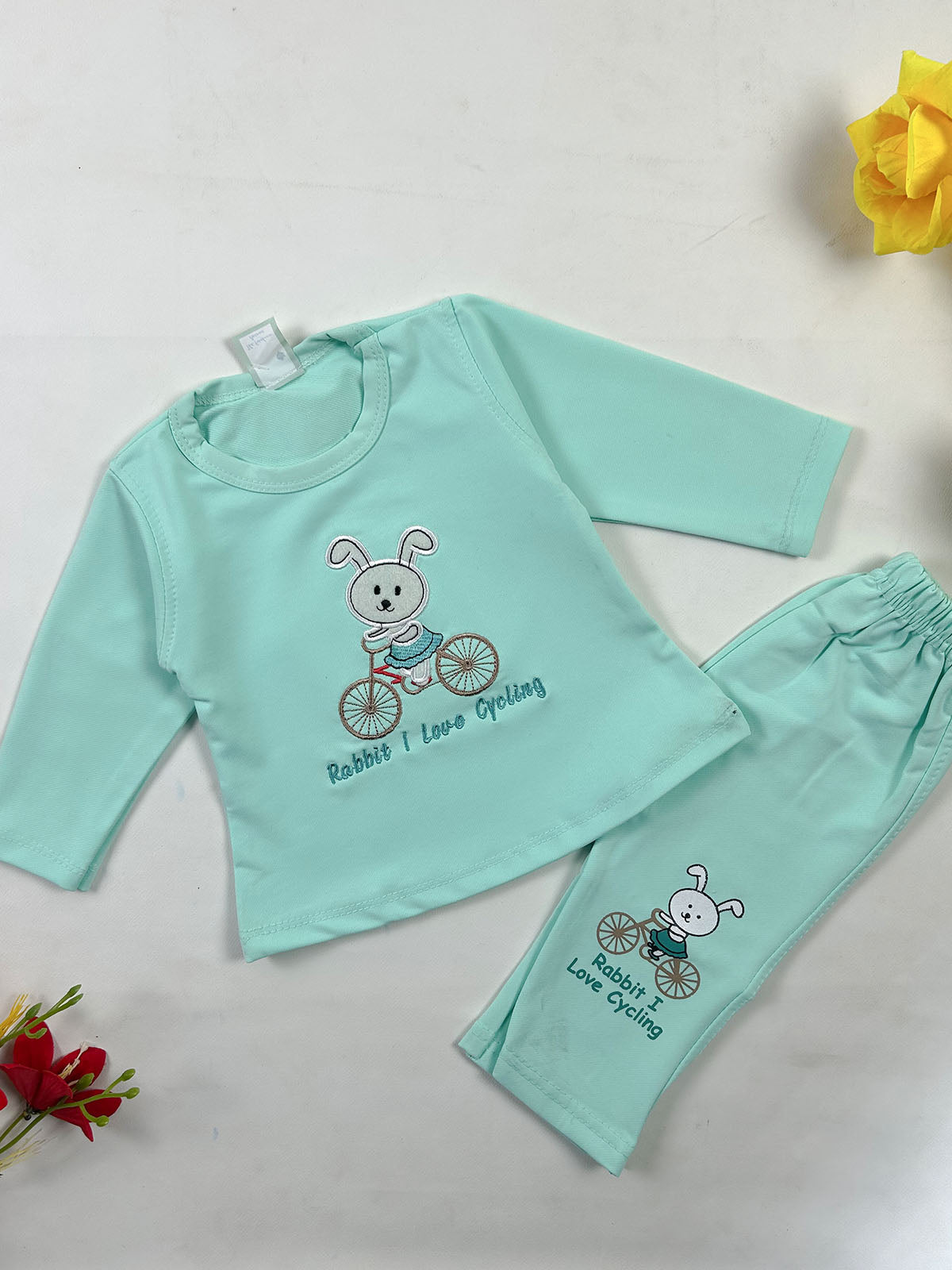 3Mth - 9Mth Green Rabbit Baby Suit For Newborn NBS834