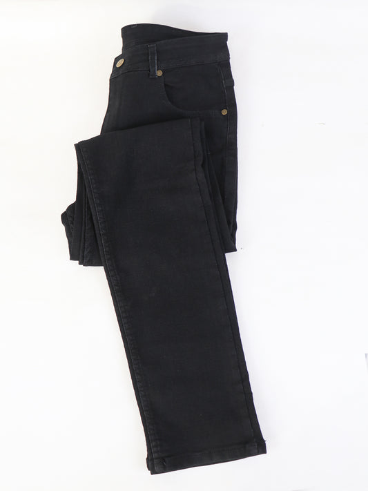Men's Stretchable Regular Fit Denim Jeans Black