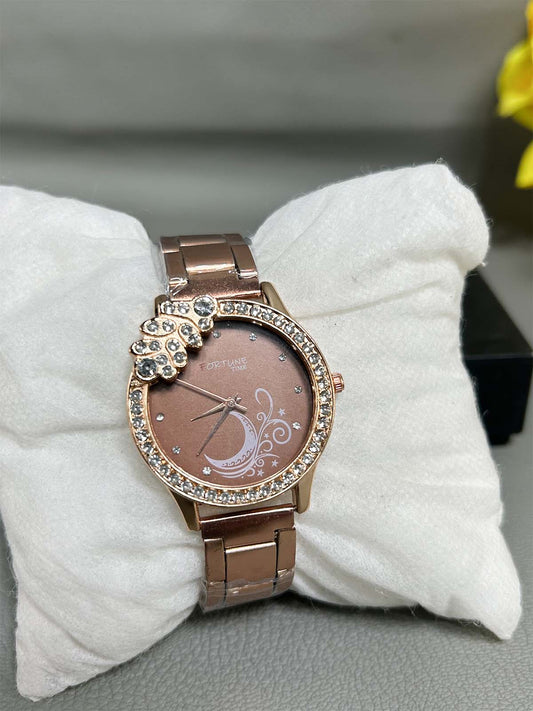 Brown Stylish Wrist Watch for Women WW72