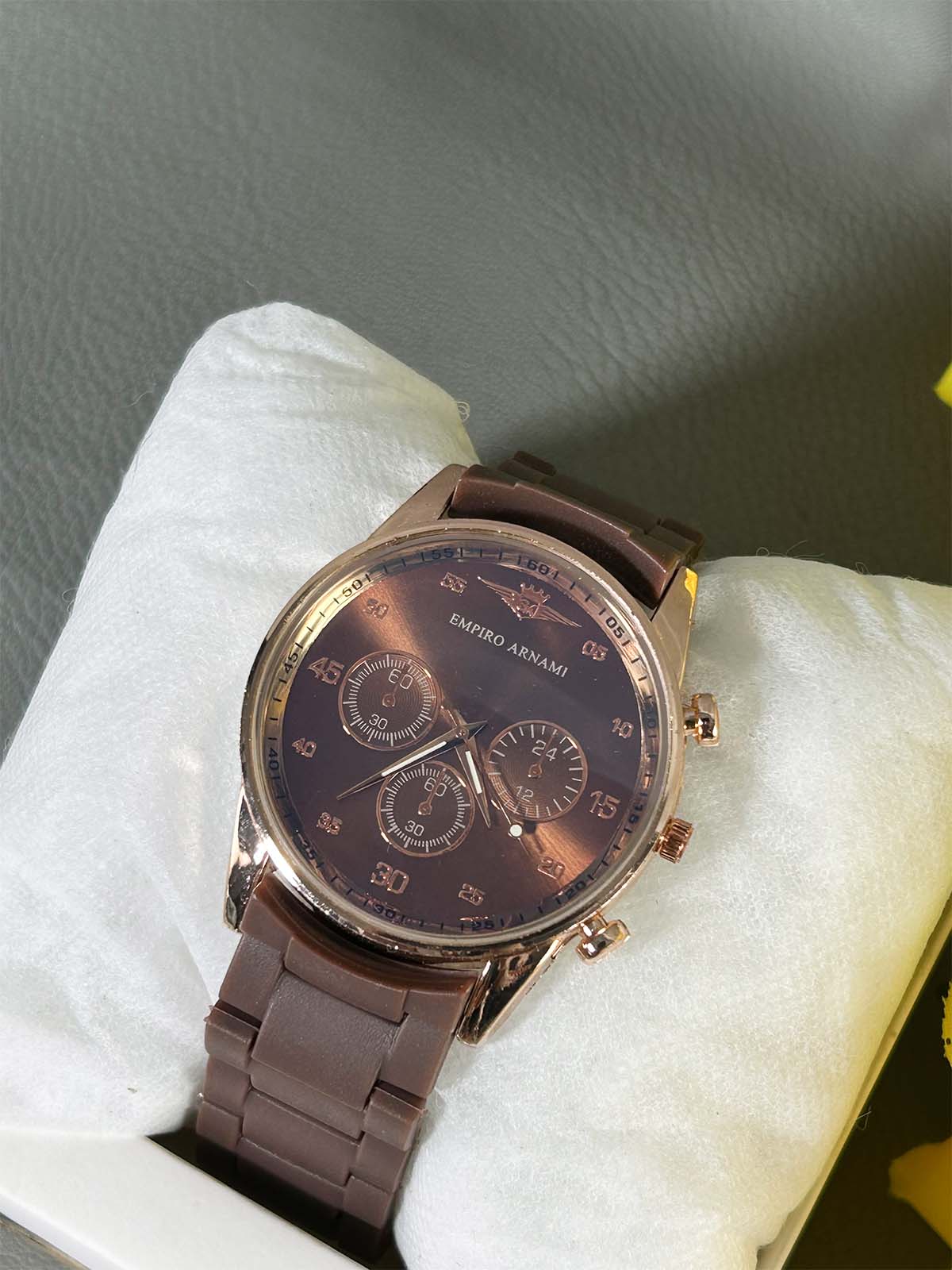 Brown Fiber Watch For Men MW149