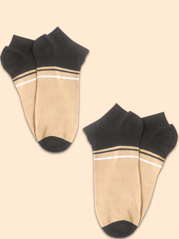 Pack Of 2 Multicolor Ankle Socks for Men MS19