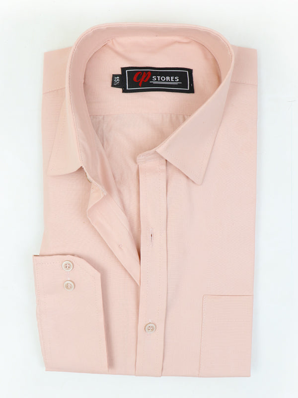 Light peach on sale mens dress shirt