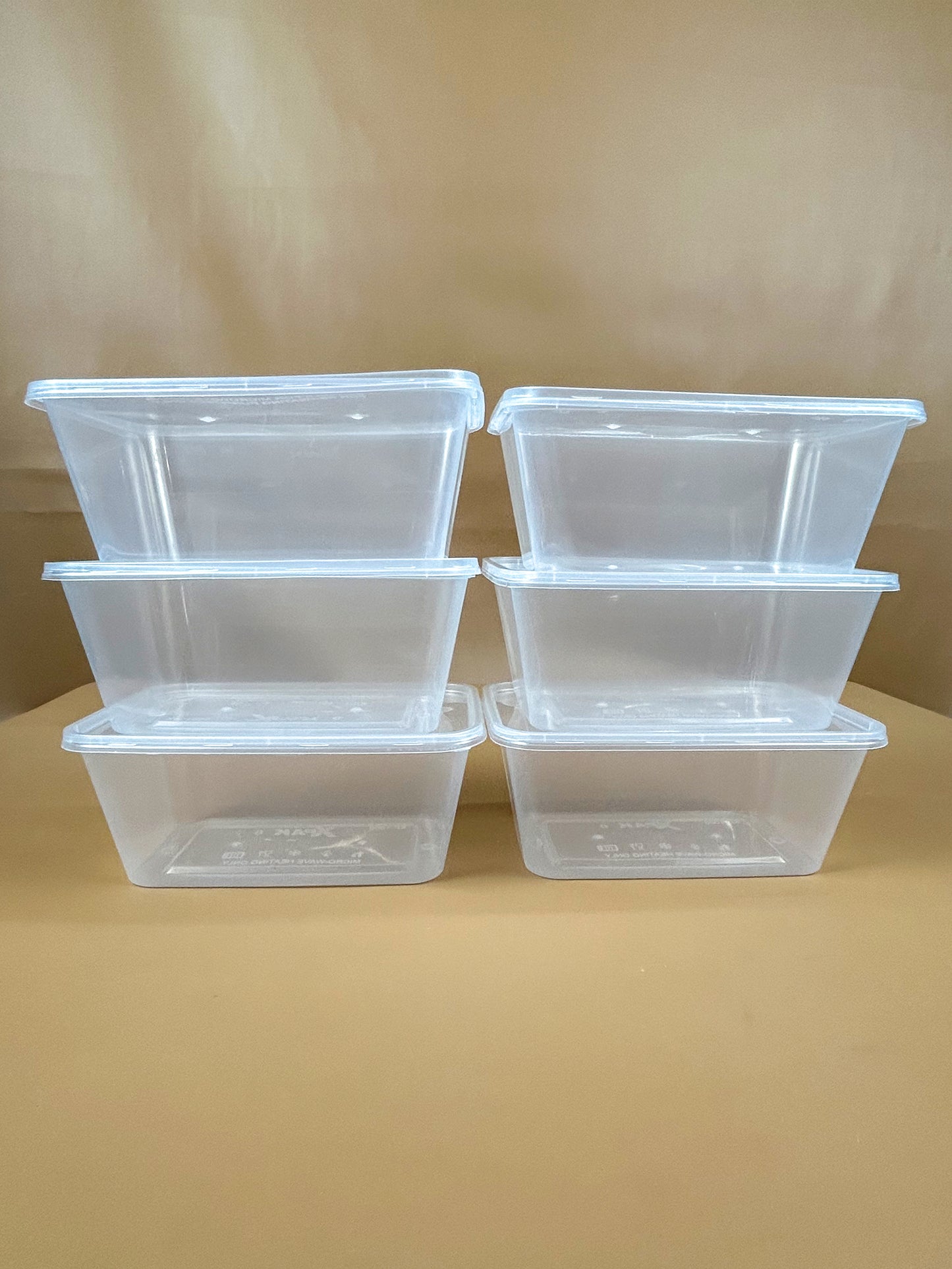 Transparent Pack Of 10 Small Food Container / Storage Box 1000ML KIT-37