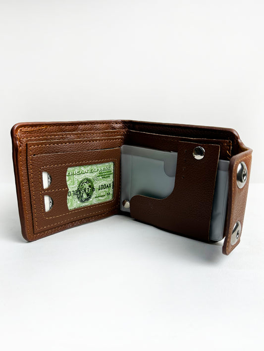 Brown Syn-Leather Wallet For Men MW26