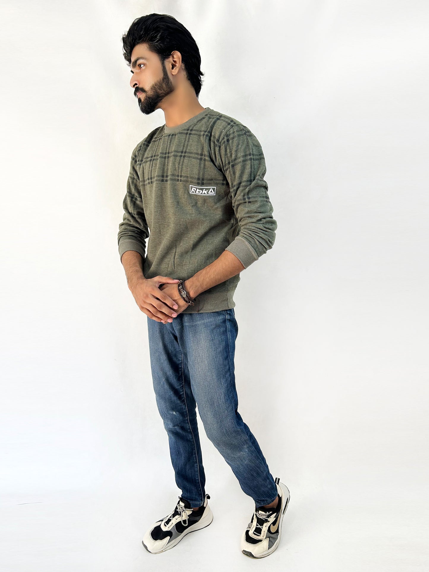 Green RBK Sweatshirt For Men's SN MSS04