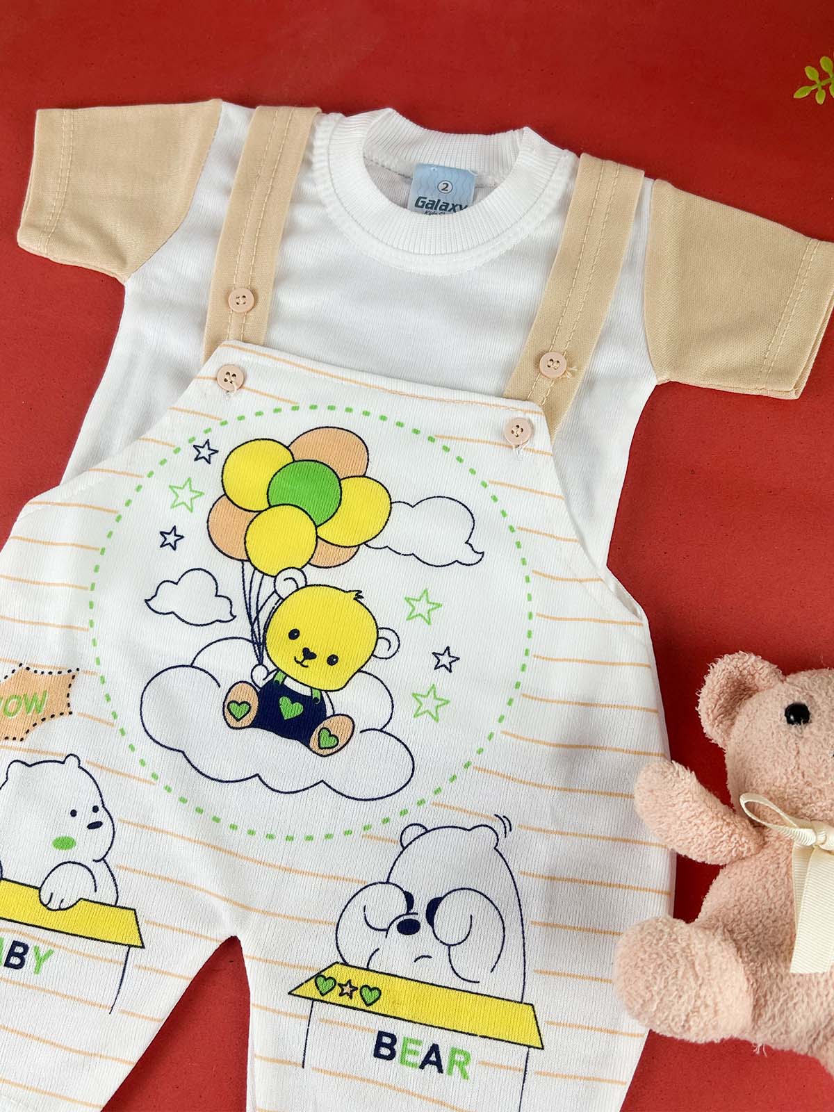 3Mth - 9Mth Brown Romper For Newborn HG NBR143