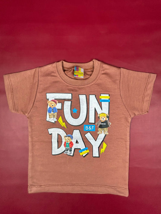 1Yr - 4Yrs Fun Day Brown Suit For Kids BS255