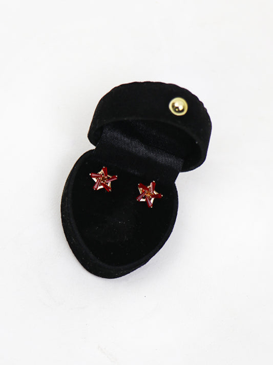Fancy Earrings D-15 Maroon