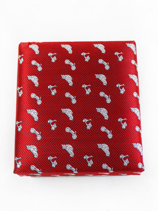 TBS20 3Pcs Tie Gift Box Tie Cuff-Link Pocket Square