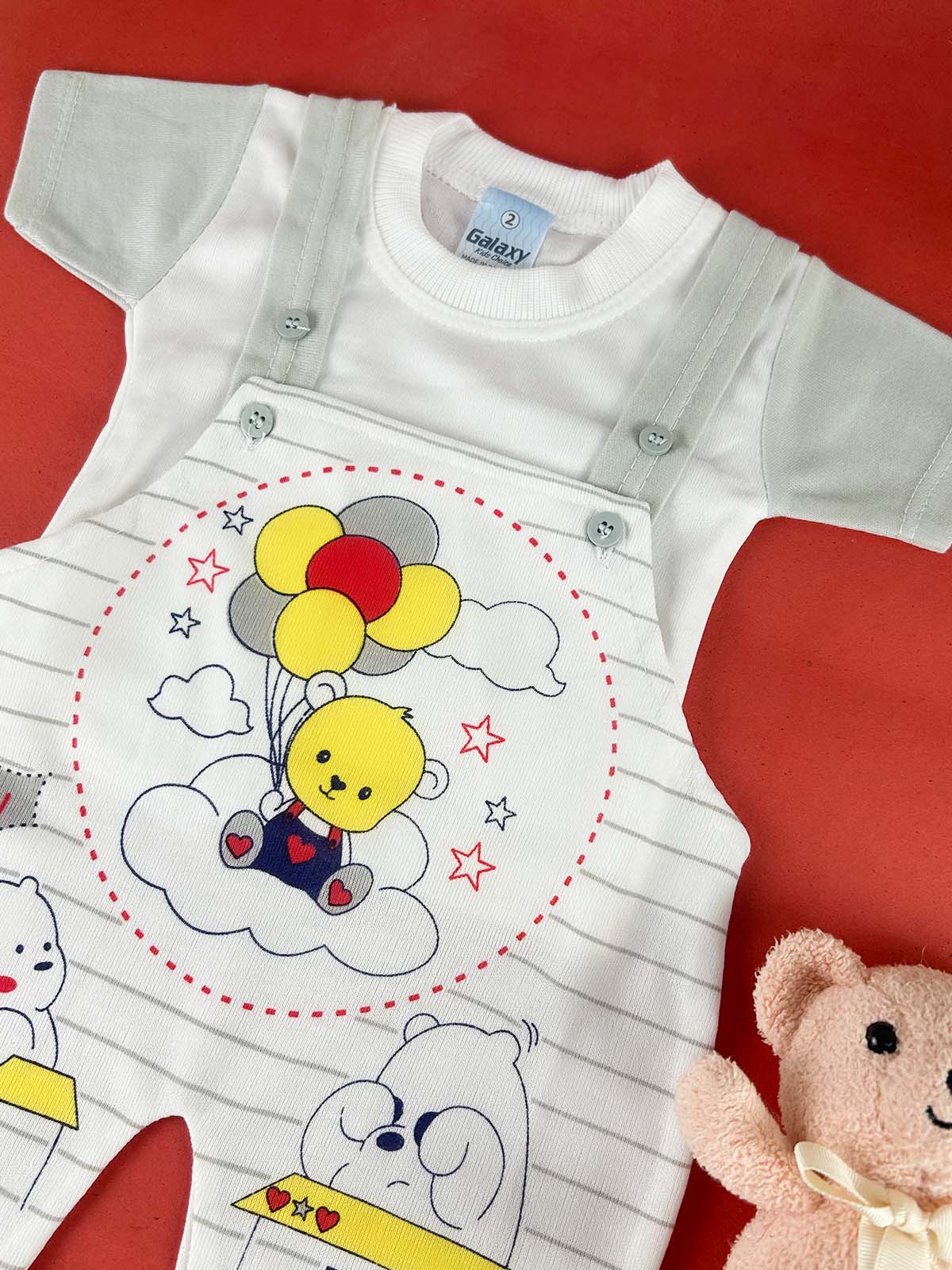 3Mth - 9Mth Grey Romper For Newborn HG NBR144