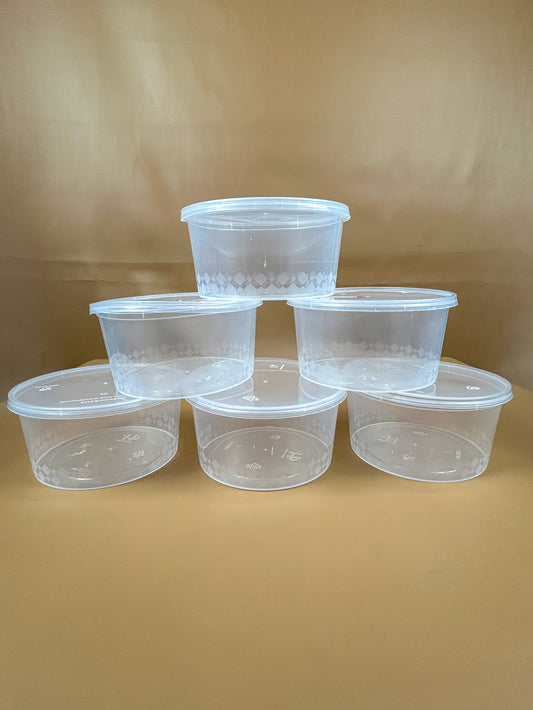 Transparent Pack Of 10 Small Food Container / Storage Box 1000ML KIT-38