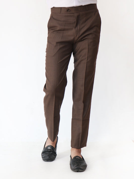 MFP04 Men's Formal Dress Pant for Men Dark Brown