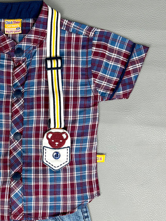3Mth - 9Mth Bear Dark Blue Baba Suit For Newborns AJ NBS403