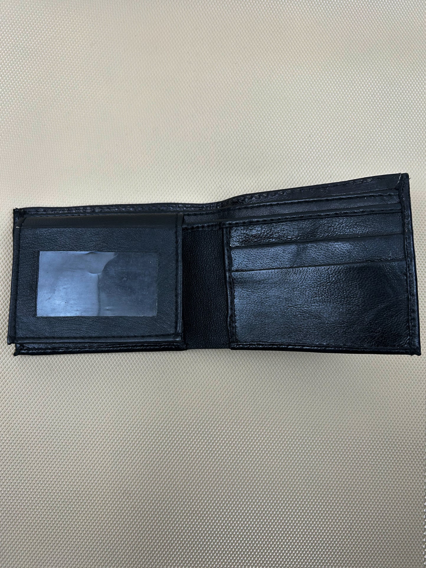 Black Syn-Leather Wallet For Men MW38