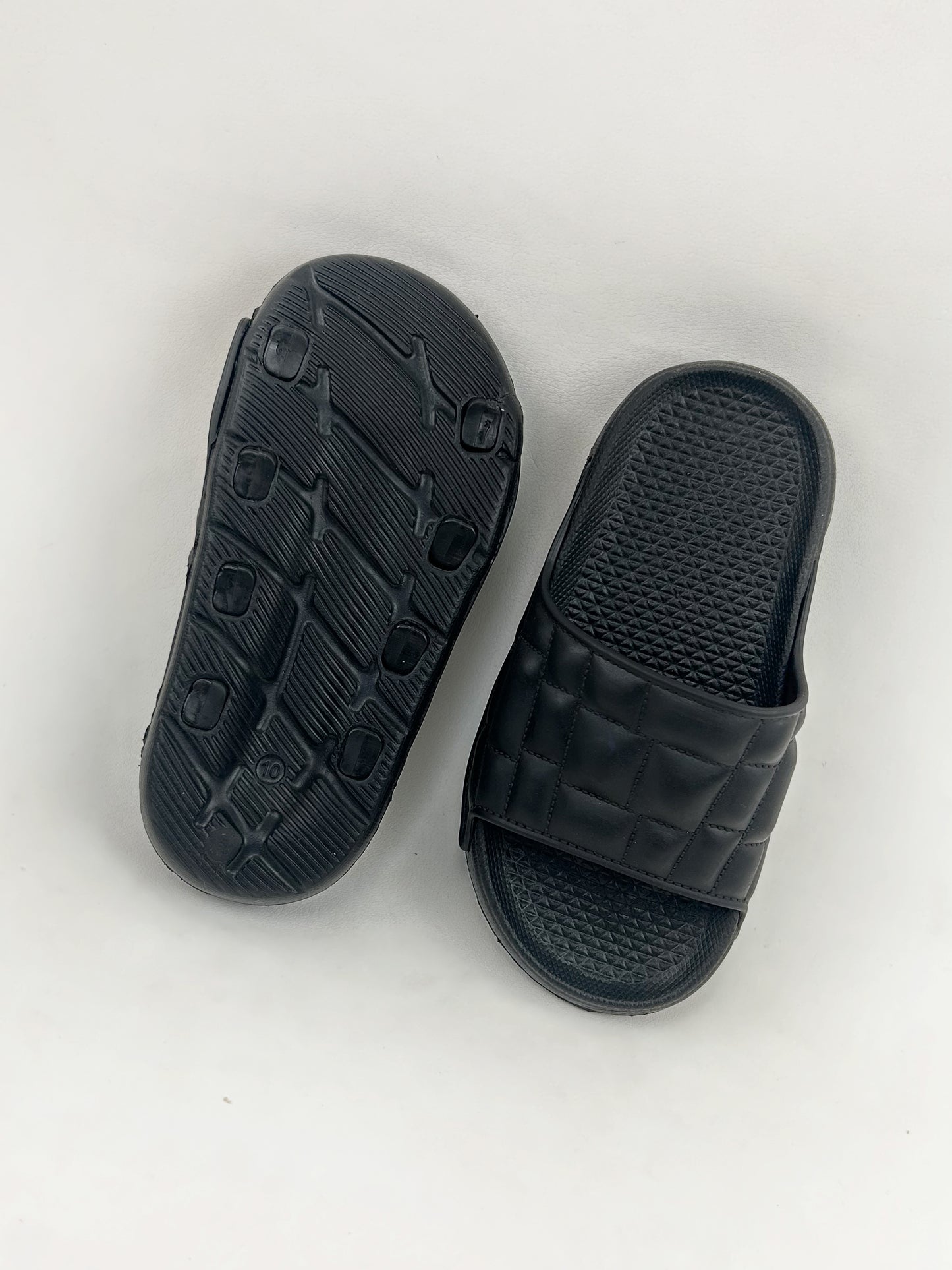 Black Casual Soft Slippers for Kids KS01