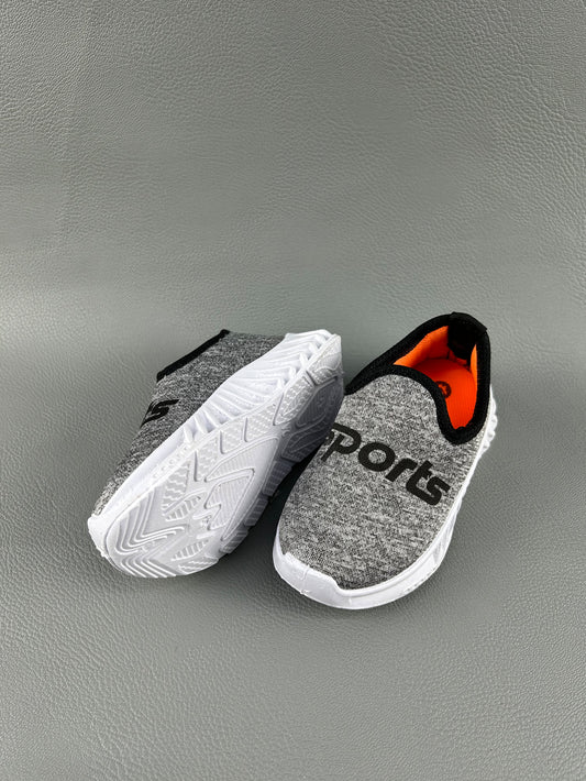 10Mth - 3Yrs Light Grey Shoes For Boys BJ35