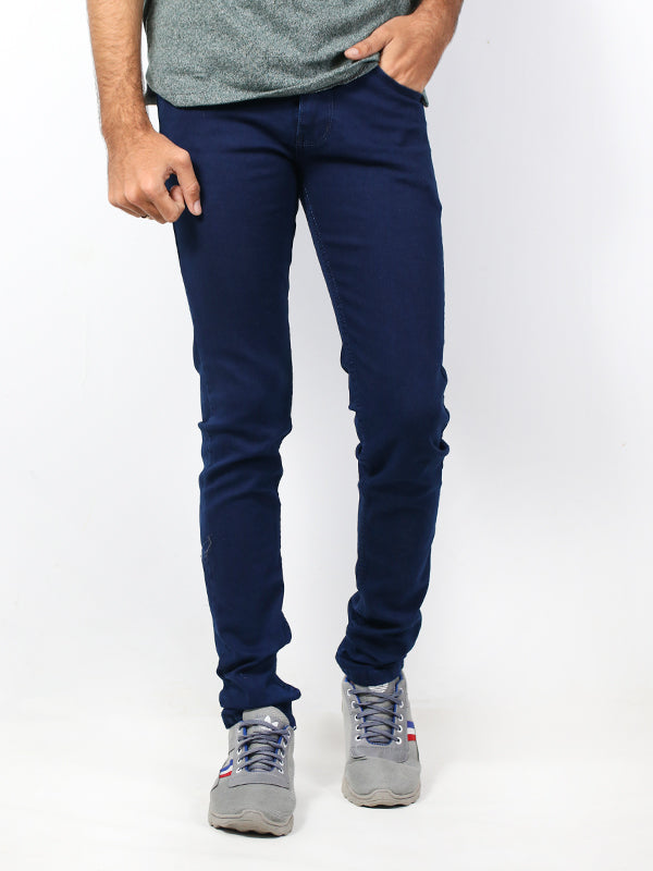 Men's Regular Fit Stretchable Denim Jeans Blue