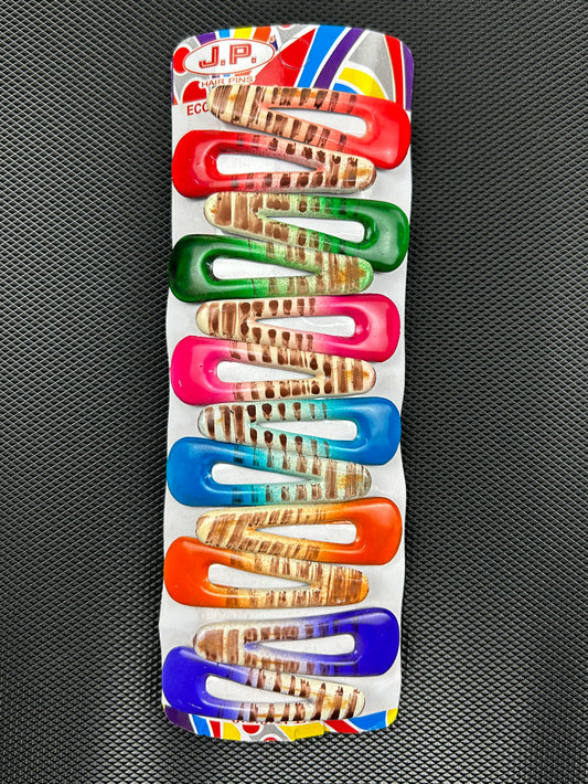 Pack of 12 Multicolor Hair Pins GHC89