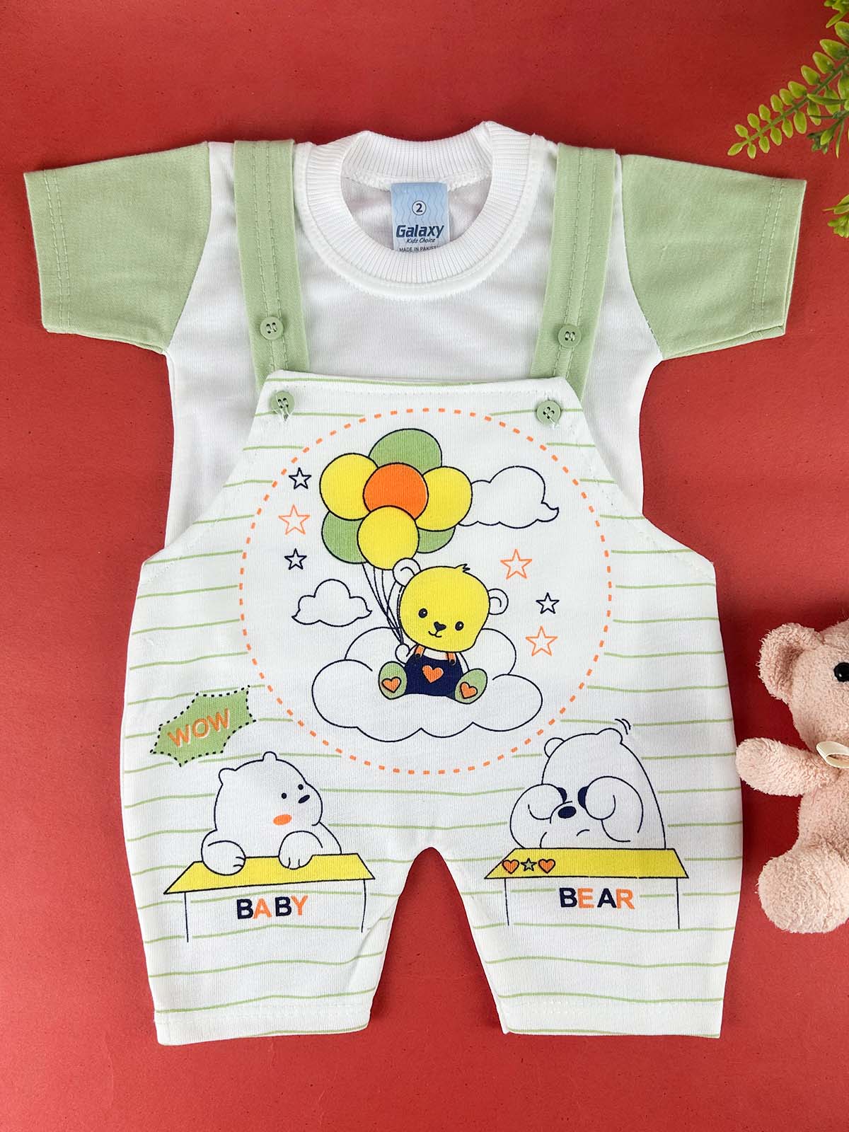3Mth - 9Mth Green Romper For Newborn HG NBR145