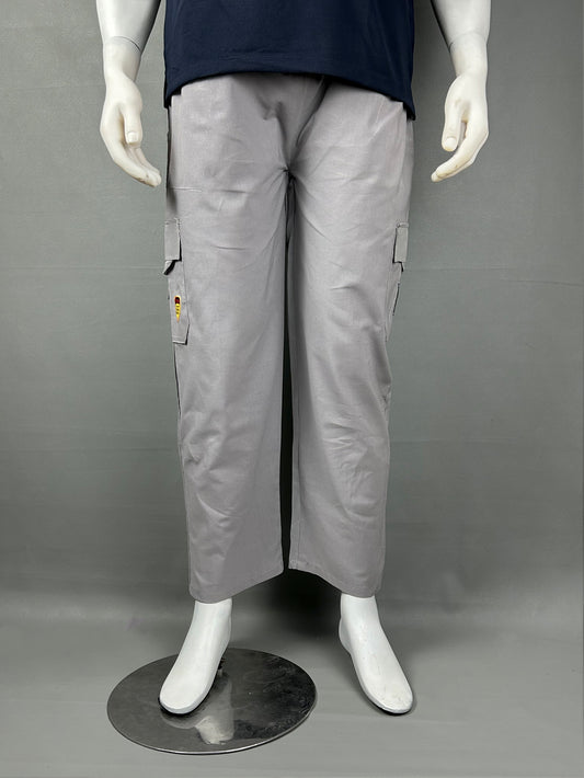 Light Grey Cotton Trouser For Men HG MT162