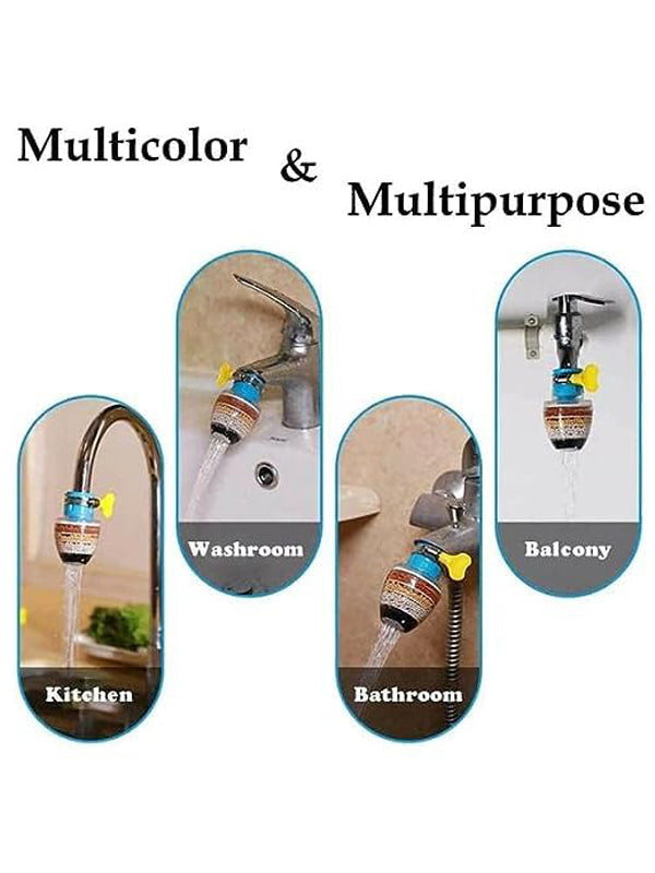 Anti-Splash Water-Saving Shower with 6-Layer Filter Multicolor